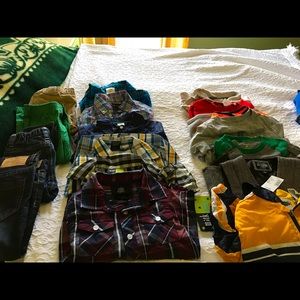 Toddler Boys 17 Piece Lot of Clothes 2T-24 Months CK RL Old Navy Disney NWT Used